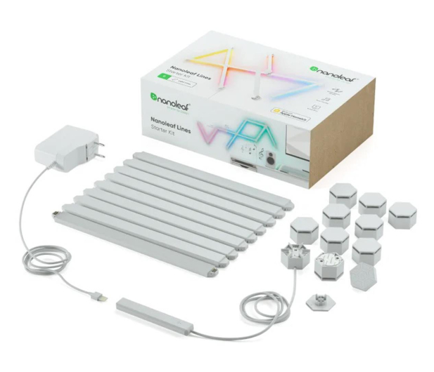 Nanoleaf Lines 60 degrees Starter Kit (9 sztuk, 1 kontroler) - 726506 - zdjęcie